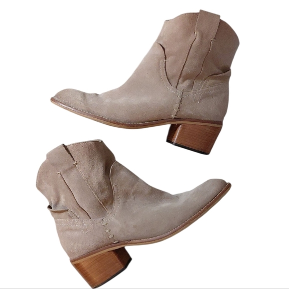 Dolce Vita Graham Suede Western Ankle Boot Women's Size 10.5 - Picture 1 of 10